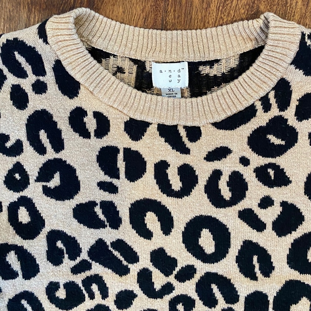 A NEW DAY for TARGET |  leopard print sweater